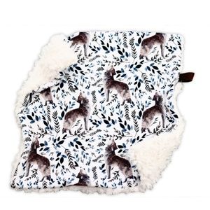 Boutique Luxe Minky Baby Lovey WOLF IN OCTOBER